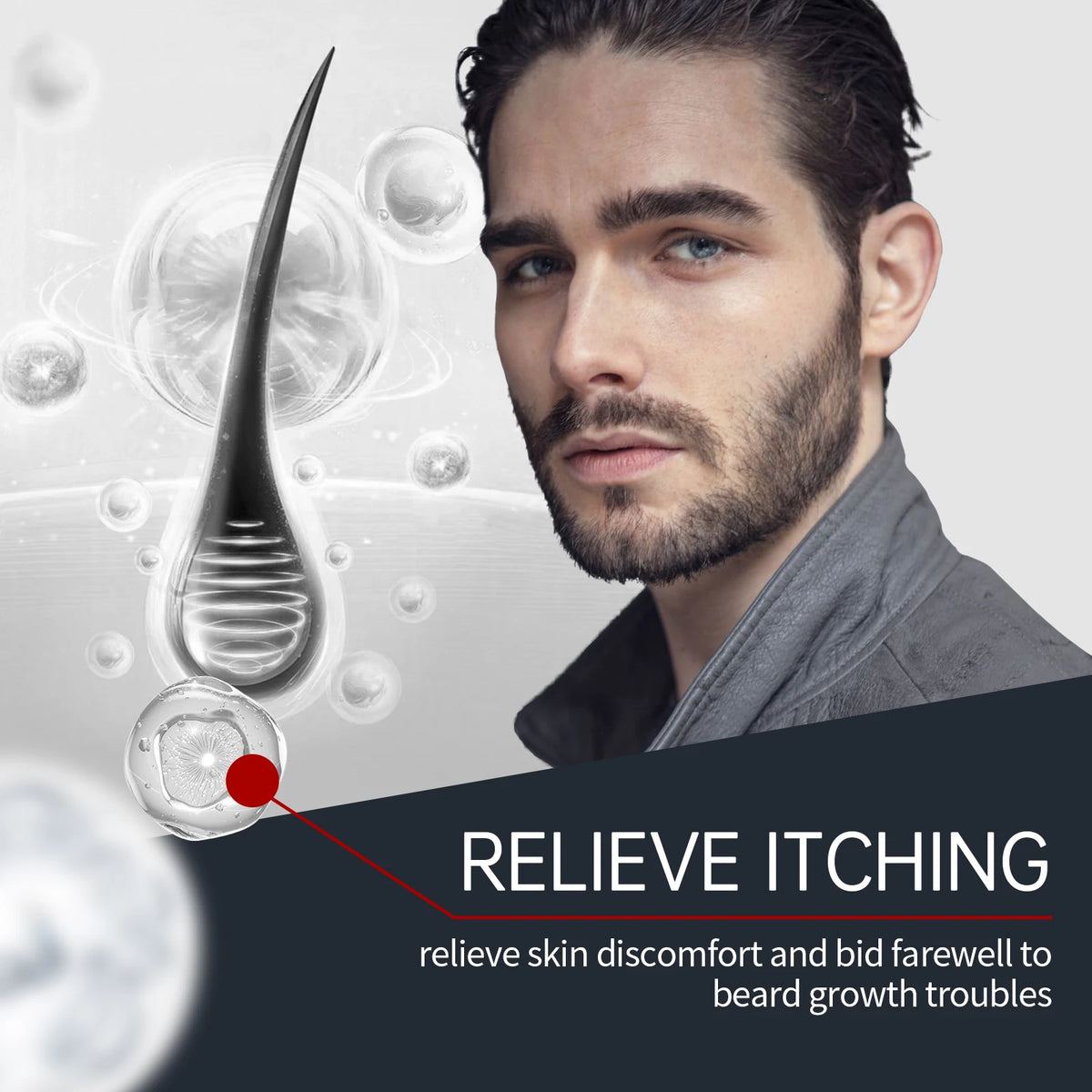 1 Set Men ‘s Beard Care Set Gentle Formula Cleaning Skin Moisturizing Enhance Smoothness Repairing Frizzing Maintain Men Beard Care Set for All Skin Types