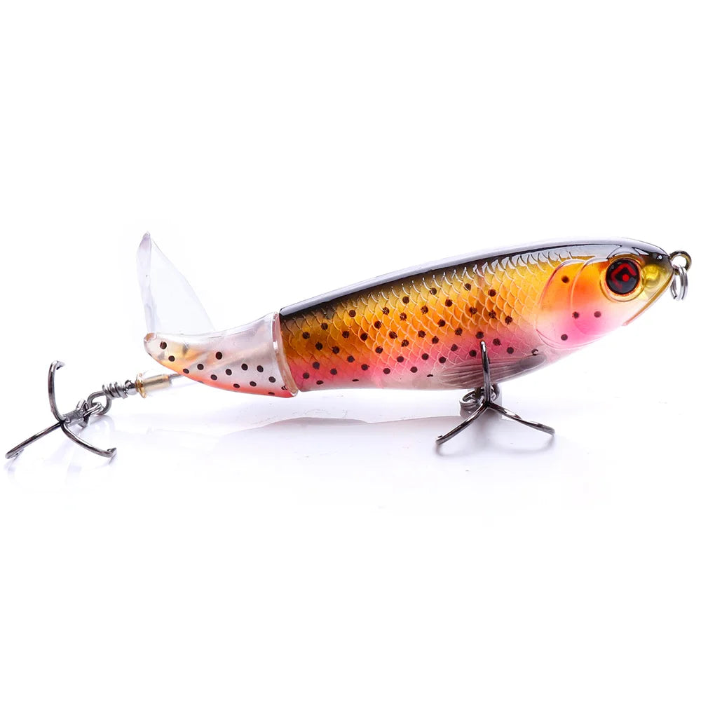 VTAVTA 10cm 17g Whopper Popper Top Water Lures For Fishing Pike Wobblers Minnow Fishing Lure Accessories Crankbait Popper Bait