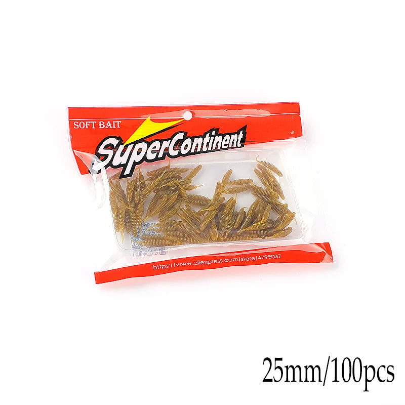 SUPERCONTINENT Small worm bait soft bait Tanta shrimp attractant fishing lures Pesca carp fishing bass lure Isca artificial