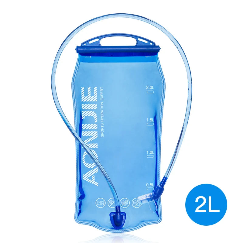 AONIJIE New 2000ML1.5L 2L 3L Outdoor Cycling Running Foldable TPU Water Bag Sport Hydration Bladder for Camping Hiking Climbing