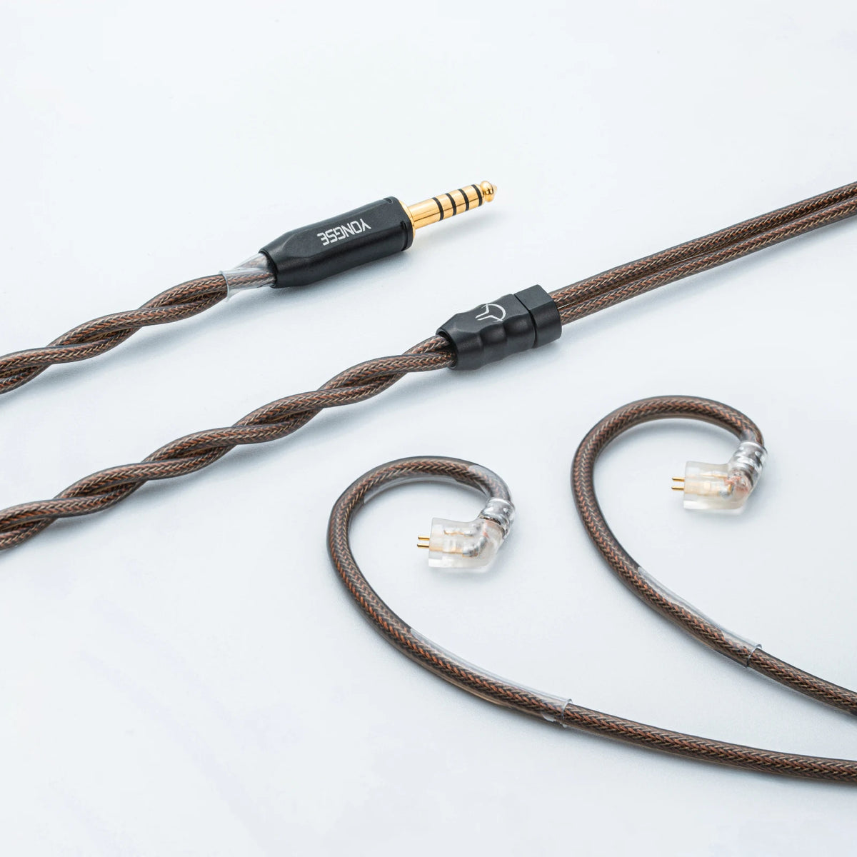 YONGSE Mech-X Cable Silver-plated Single Crystal Copper + Graphene Shielding Earphone Cable