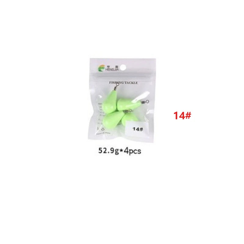 Luminous Fishing Sinkers 12g-150g Weight Sinker Ball Worm Flipping Weights Fishing Weights for Bass Texas Rigs Tackle
