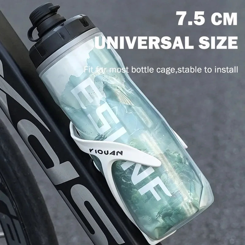 ESLNF Self-Propelled Large Capacity Water Bottle Insulated Iceberg Bike Road Bike Portable Water Cup Outdoor Cycling Equipment