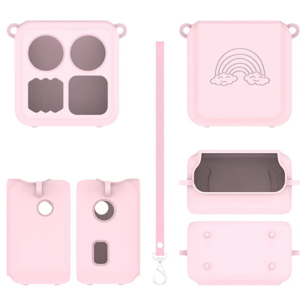 For Yoto Mini Small Audio Player Protective Case Can Hold Cassette Tape Hanging Rope Simple Solid Color Storage