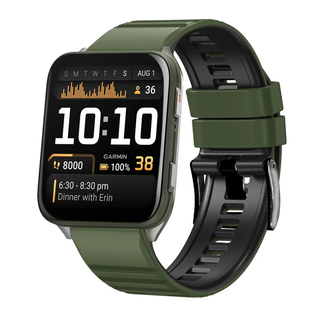 Watch Bracelet Strap for Garmin Venu X1 Smartwatch Sports Silicone Band for Garmin Venu X1 Wristband Watchband