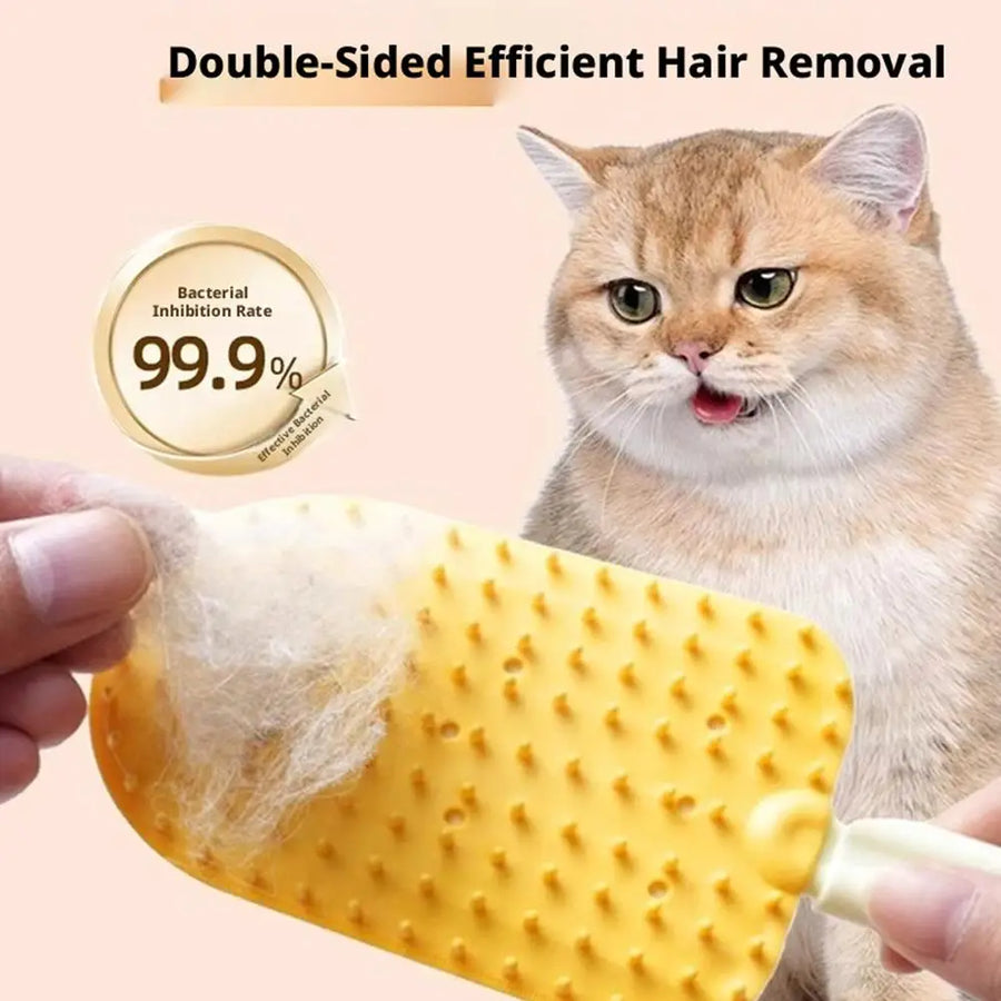 Pet Hair Shedding Brush Double-side Pet Hair Remover Household Cleaning Comb Kitten Grooming Brush Soft Cat Brush Pet Supplies
