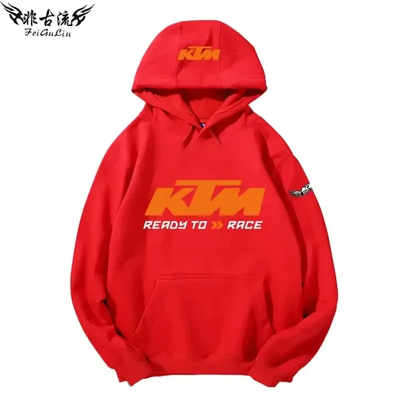 KTM Tout-terrain Pour Motos Lourdes Veste Pour Passionnés De Moto Sweat À Capuche Pour Hommes