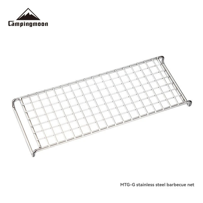 CAMPINGMOON MTG-G Camping Equipment Barbecue G-net Small and Lightweight Grill with 304 Stainless Steel Barbecue Net
