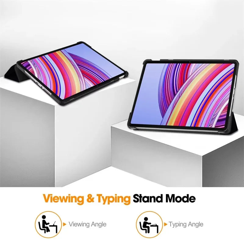 2024 Tablet Case For Xiaomi Redmi Pad Pro 12.1 inch Tri-Folding Stand Smart Leather Cover For Redmi Pad Pro 12.1" Funde tablets