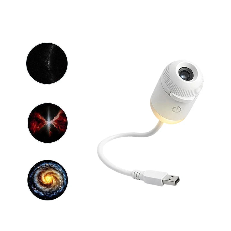 2026 Mini Star Projector Decor for Bedroom 2 in 1 Galaxy Shining Lamp USB Atmosphere Lamp for Home Car Decor Special Gift
