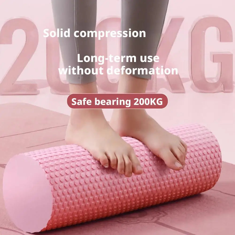 EVA Foam Yoga Roller 30cm Portable Pilates Fitness Cylinder for Leg Arm Back Deep Muscle Massage Home Gym Exercise Roller