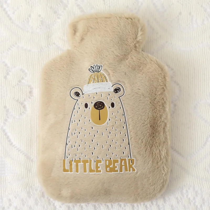Cartoon Warm Hot Water Bottle Bag Girl Warm Belly Warmer Filled Mini Explosion-proof Portable Winter Reusable Hand Warmer