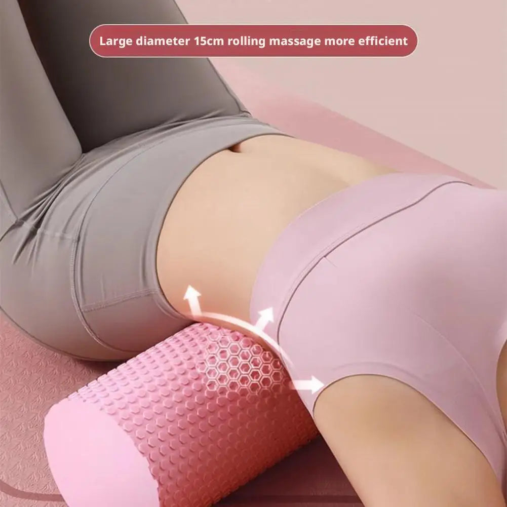 EVA Foam Yoga Roller 30cm Portable Pilates Fitness Cylinder for Leg Arm Back Deep Muscle Massage Home Gym Exercise Roller