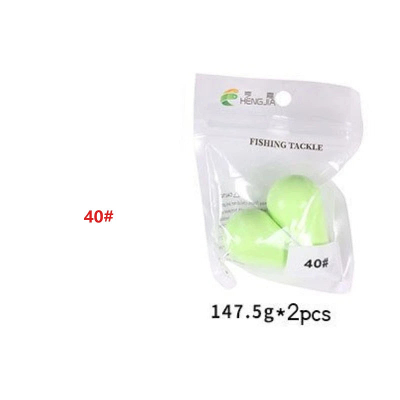 Luminous Fishing Sinkers 12g-150g Weight Sinker Ball Worm Flipping Weights Fishing Weights for Bass Texas Rigs Tackle