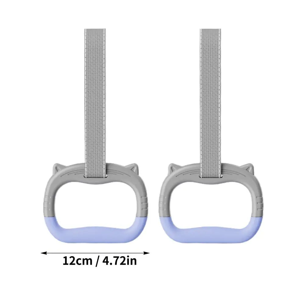 1 Pair Gymnastics Rings Straps Pull Up Gym Rings Multi-Function Strength Training Equipment for Kids Obstacle Course Playground