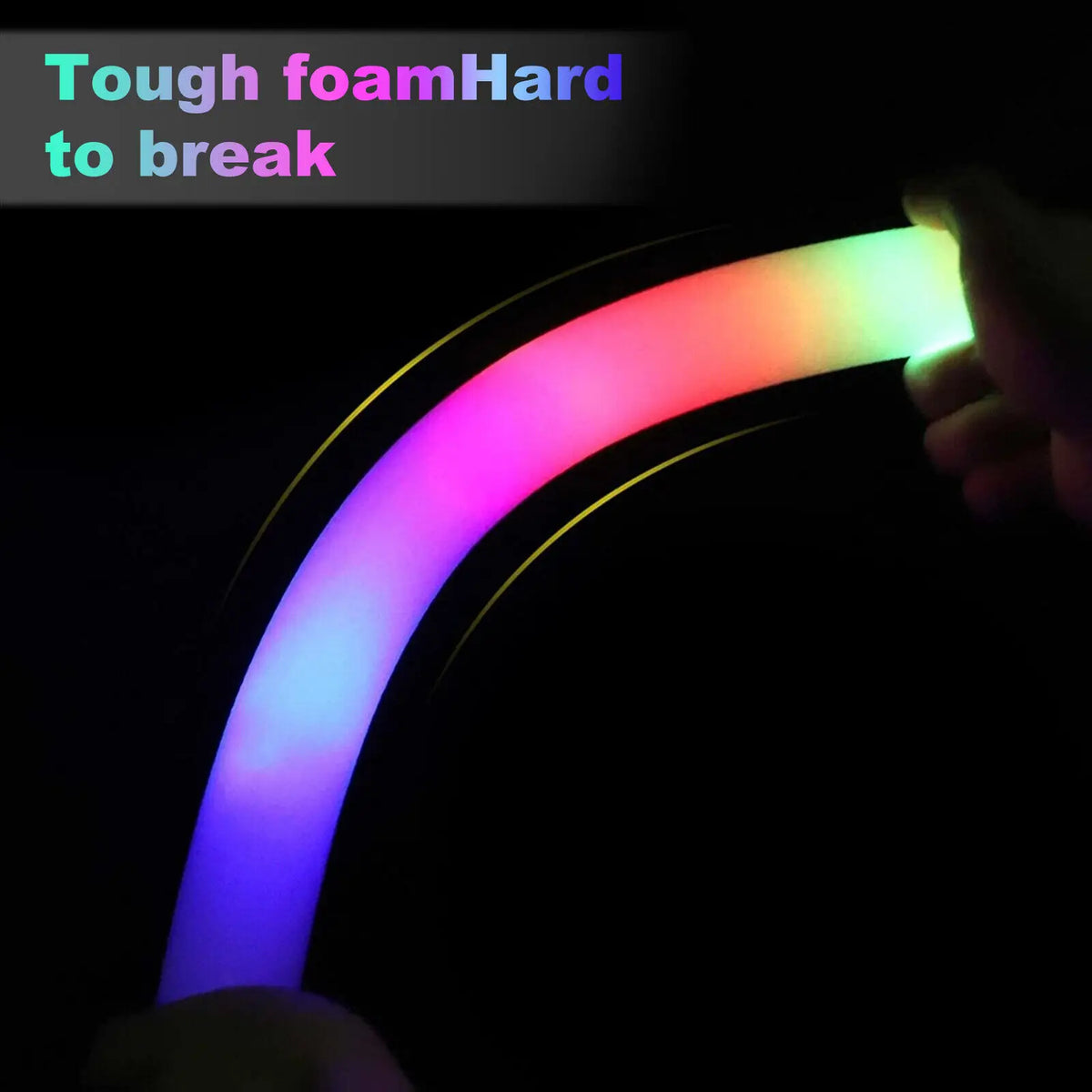 Glow Sticks Bulk 100Pack LED Light Up Foam Sticks 3 Modes Color Flashing,Glow Party Supplies for Wedding Birthday Concert
