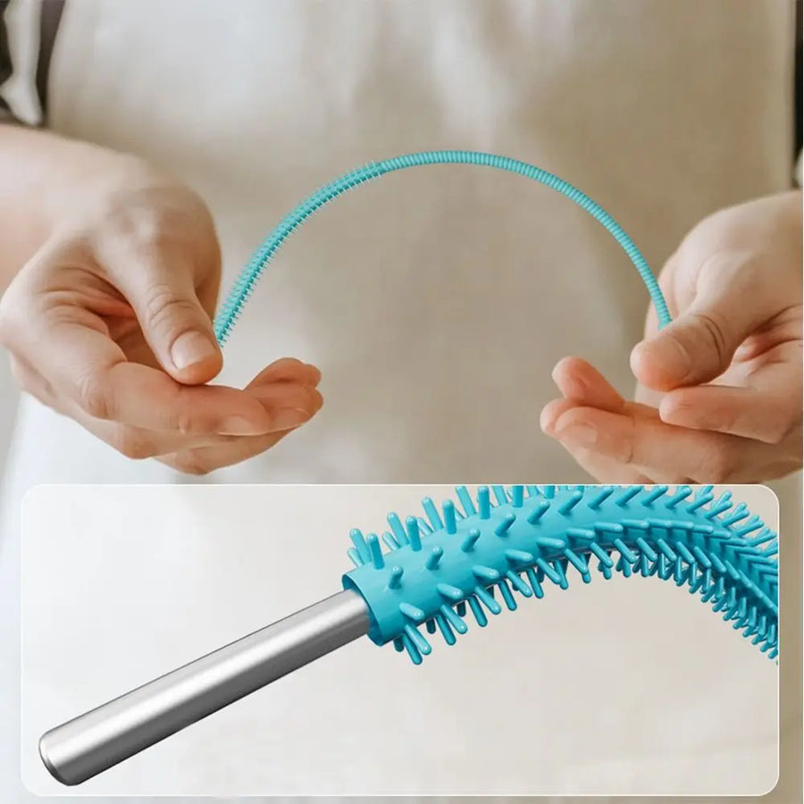Soft Hair Reusable Silicone Straw Cleaning Brush Long Household Drinking Straw Cleaner Brush Kitchen Gadgets Cleaning Tool