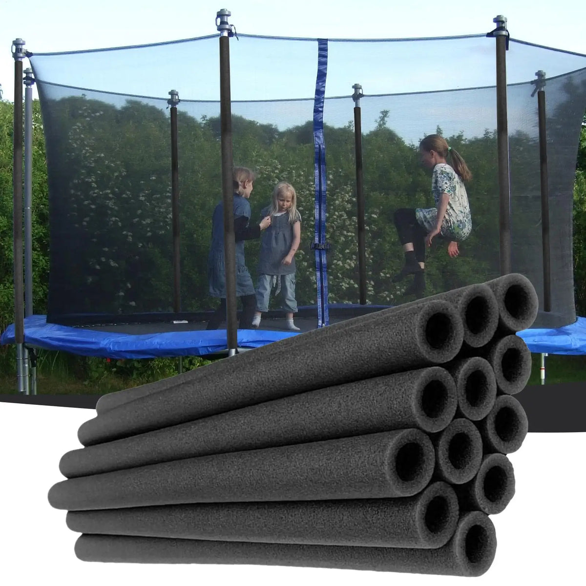 12Pcs 40cm Trampoline Pole Foam Sleeves Trampoline Pole Covers Protective Replacement Part Tube Padding Canopy Accessories