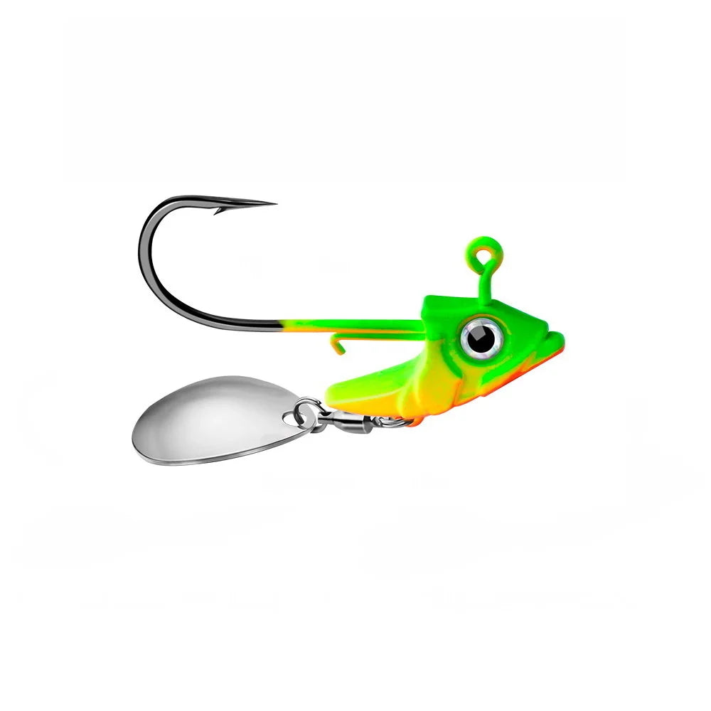 1pc Jig Head 7.5g 10.5g 15g Fishing Lures Sinking Rotating Sequin Metal Spoons Fishing Hooks Jigging Fishhook Baits Tackle