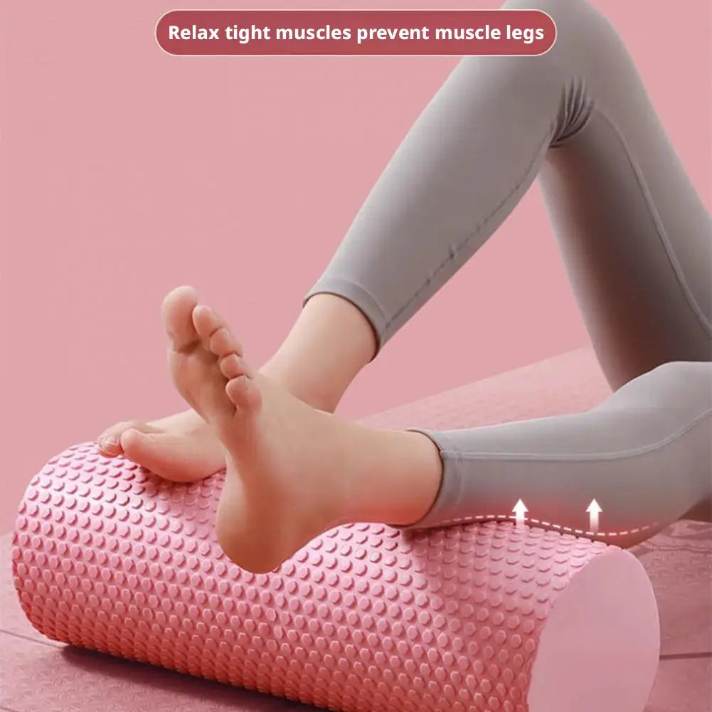 EVA Foam Yoga Roller 30cm Portable Pilates Fitness Cylinder for Leg Arm Back Deep Muscle Massage Home Gym Exercise Roller