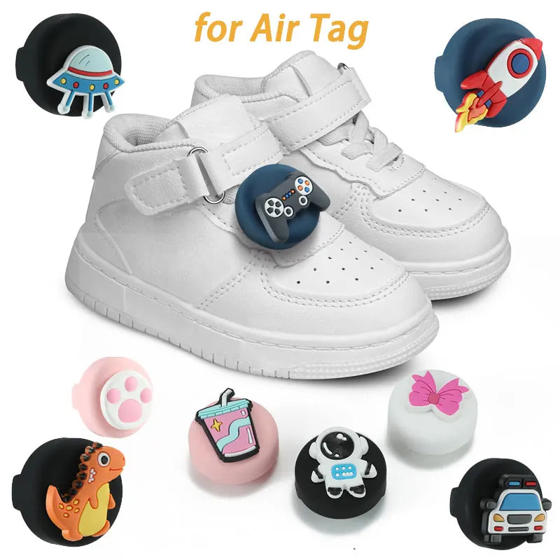Kids Shoelace AirTag Holder Case,Waterproof Silicone GPS Tracker Accessories for Toddler Children's Shoes & Straps