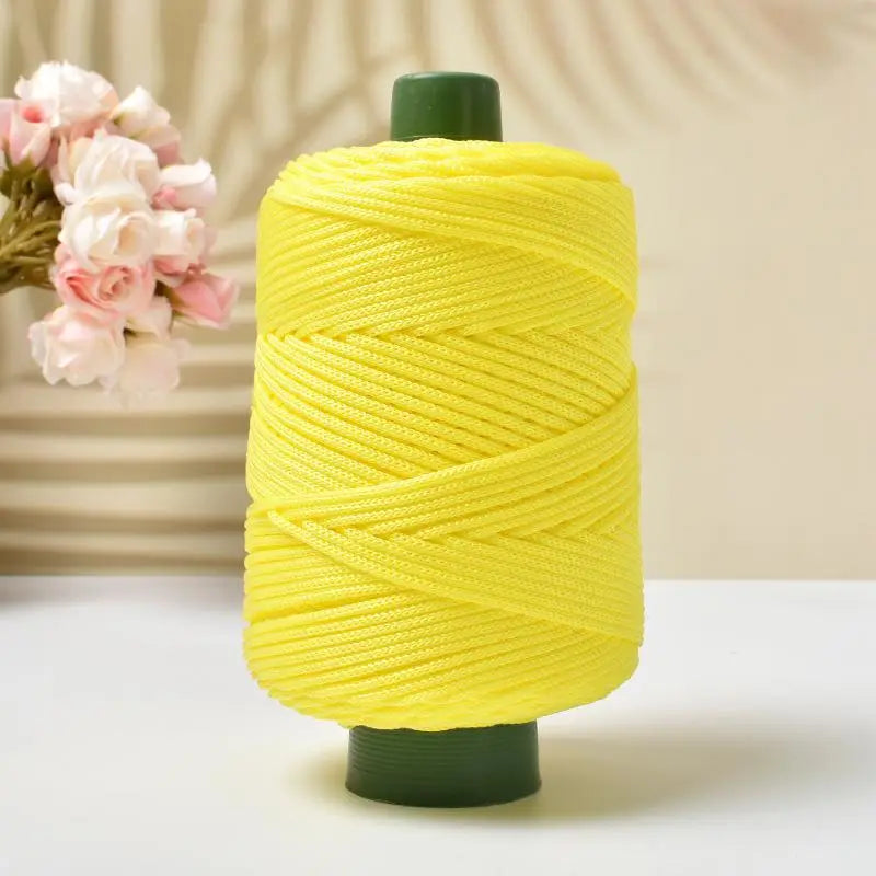 1PC 3mm-180m-250g  Crochet Lightweight Cord Hollow Yarn, For Crocheting Summer Sun Hats, Bags, Crafts, And Christmas Decorations