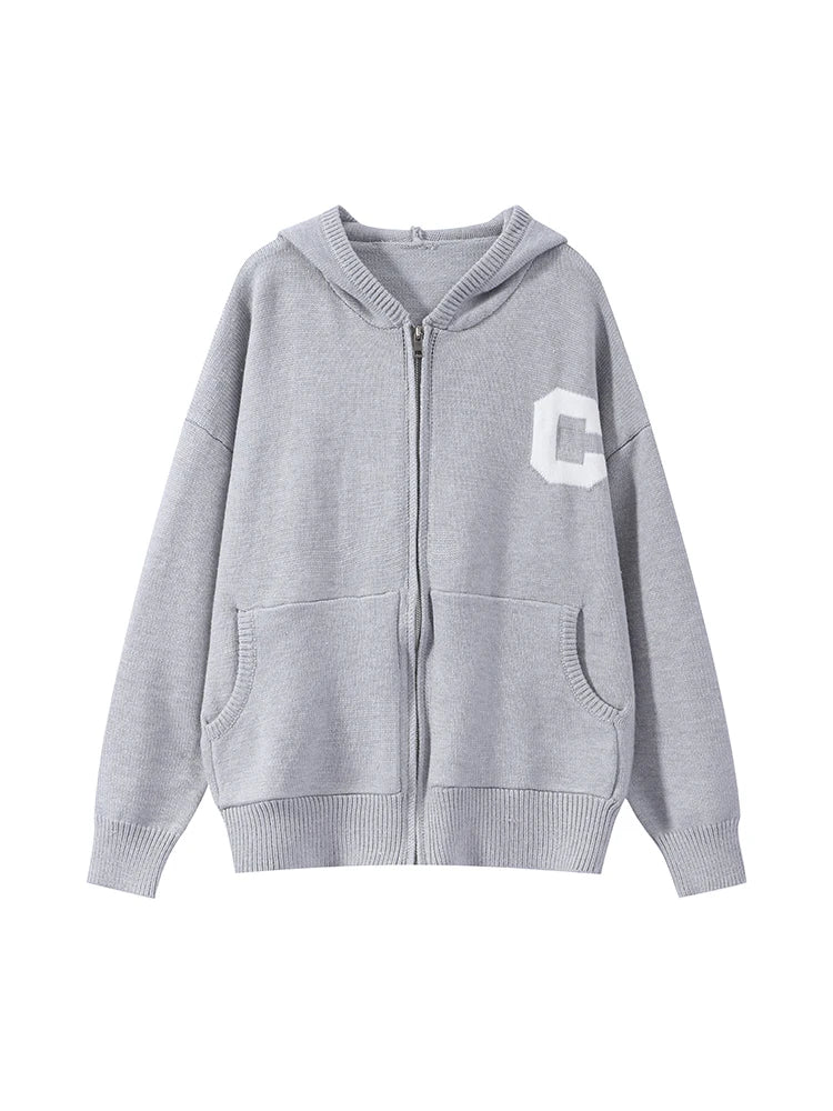 Jacket Tracksuit Two‑piece Set Knit Jacket Clothes Hooded Knit Woman Tracksuit Hooded Knit Coat Pants Trousers Women Clothes