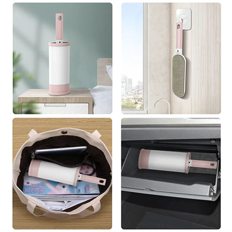 Pet Hair Remover Lint Remover Clothes Lint Roller Reusable Fur Hair Cleaning Brush Static Dusting Brush Household Coat Brushes