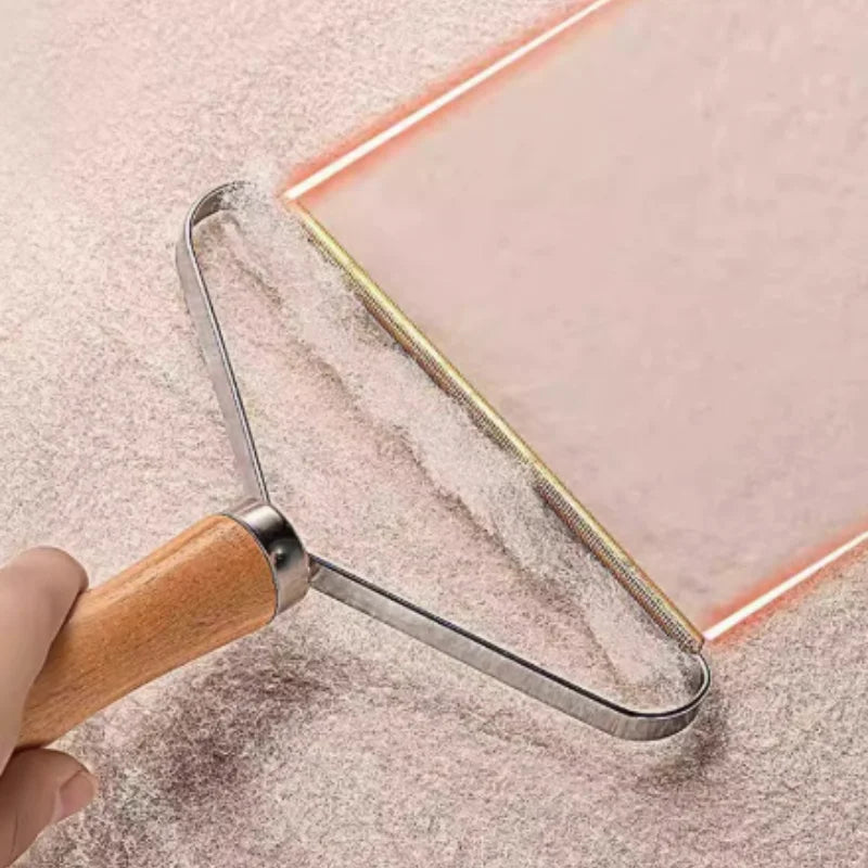 Portable Pet Hair Remover Brush - Manual Lint Shaver Scraper Cleaning Tool for Carpet Wool Coat Clothes - Lint Pellet Removal