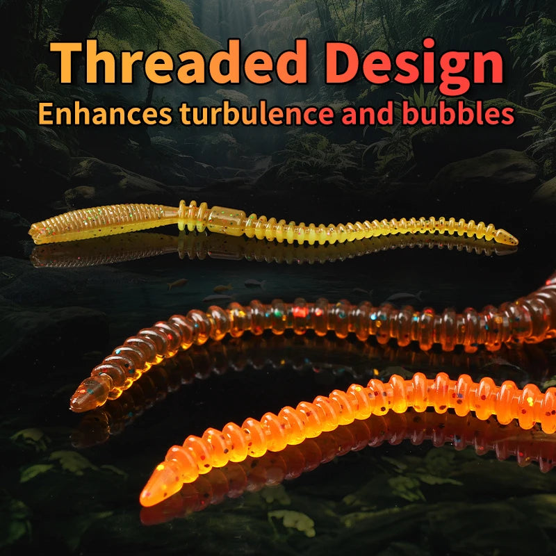 SUPERCONTINENT  Cruel Leech soft fishing lure 100mm/1.2g LURKER UV Worms Bait Soft Silicone Fishing Lure Bass Fishing
