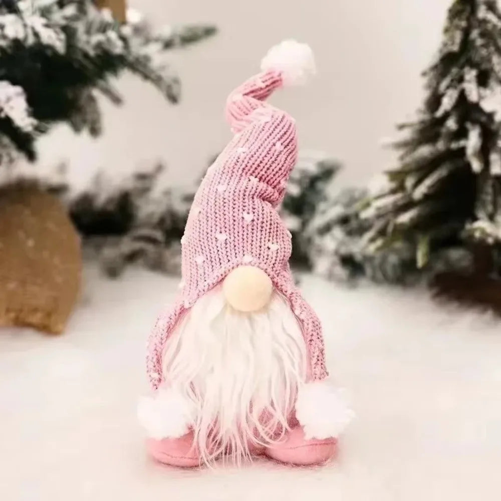 Cute Cartoon Christmas Gnomes Decor Knitted Exquisite Faceless Dwarf Ornament Hanging Dwarf Christmas Gnomes Party Favors