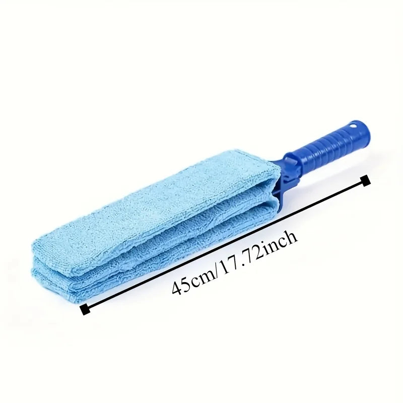 Blue Venetian Blind Cleaning Brush for Cleaning and Dust Removal, Air Conditioner Vent Dust Brush, Gap Cleaning Brush