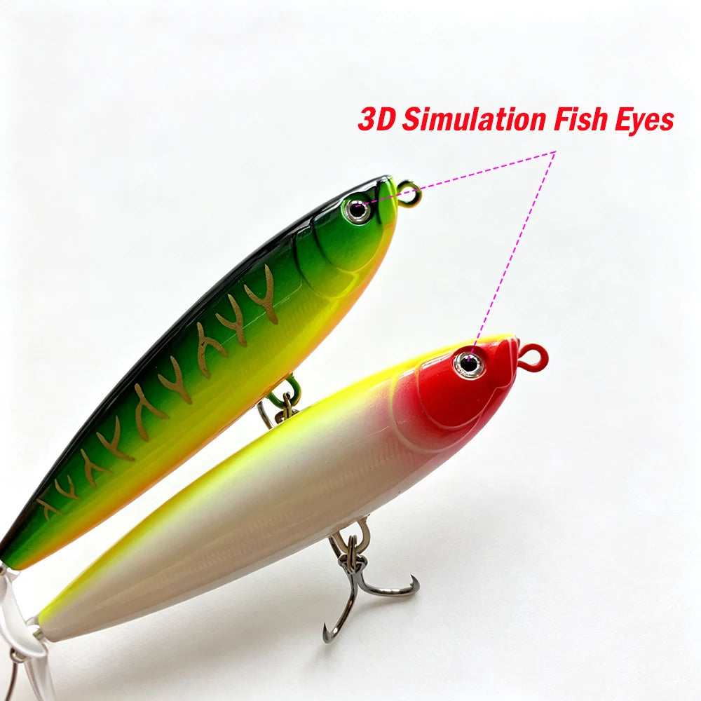 Testar 7g 11g Saltwater Rotated Propeller River Wobbles Popper Pencil Bait Topwater Spinning Bait for Bass Pike Fishing Lures