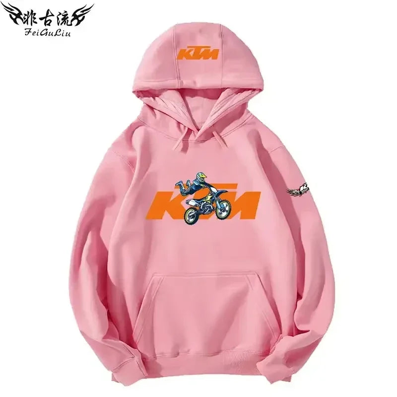 KTM Tout-terrain Pour Motos Lourdes Veste Pour Passionnés De Moto Sweat À Capuche Pour Hommes