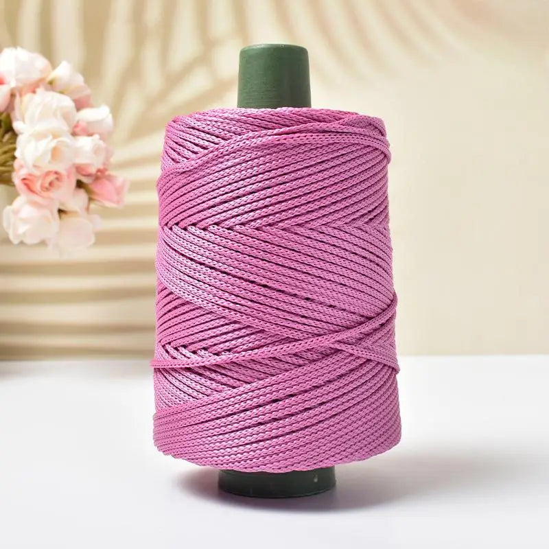1PC 3mm-180m-250g  Crochet Lightweight Cord Hollow Yarn, For Crocheting Summer Sun Hats, Bags, Crafts, And Christmas Decorations