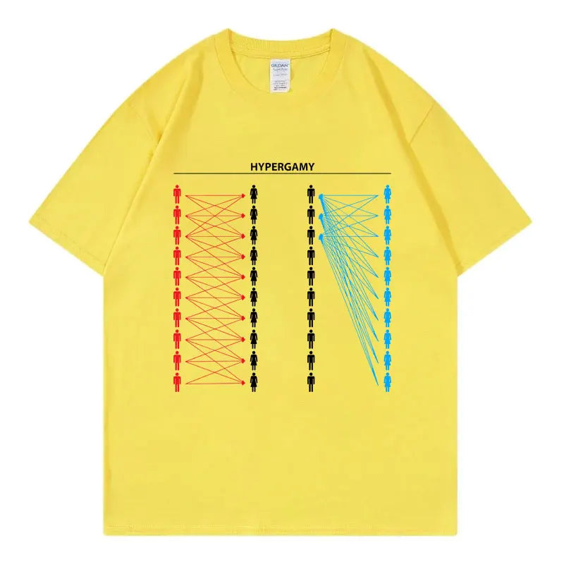 Hypergamy Meme Funny Dating Strategy T-shirts Men Women Fashion Casual Oversized T Shirt Summer 100%cotton Short Sleeve T-shirt