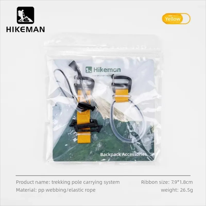 Hiking Pole Fixing Strap Backpack Accessory Easy Elastic Loop Quick Install No Disassembly Outdoor Camping Trekking Pole Holder