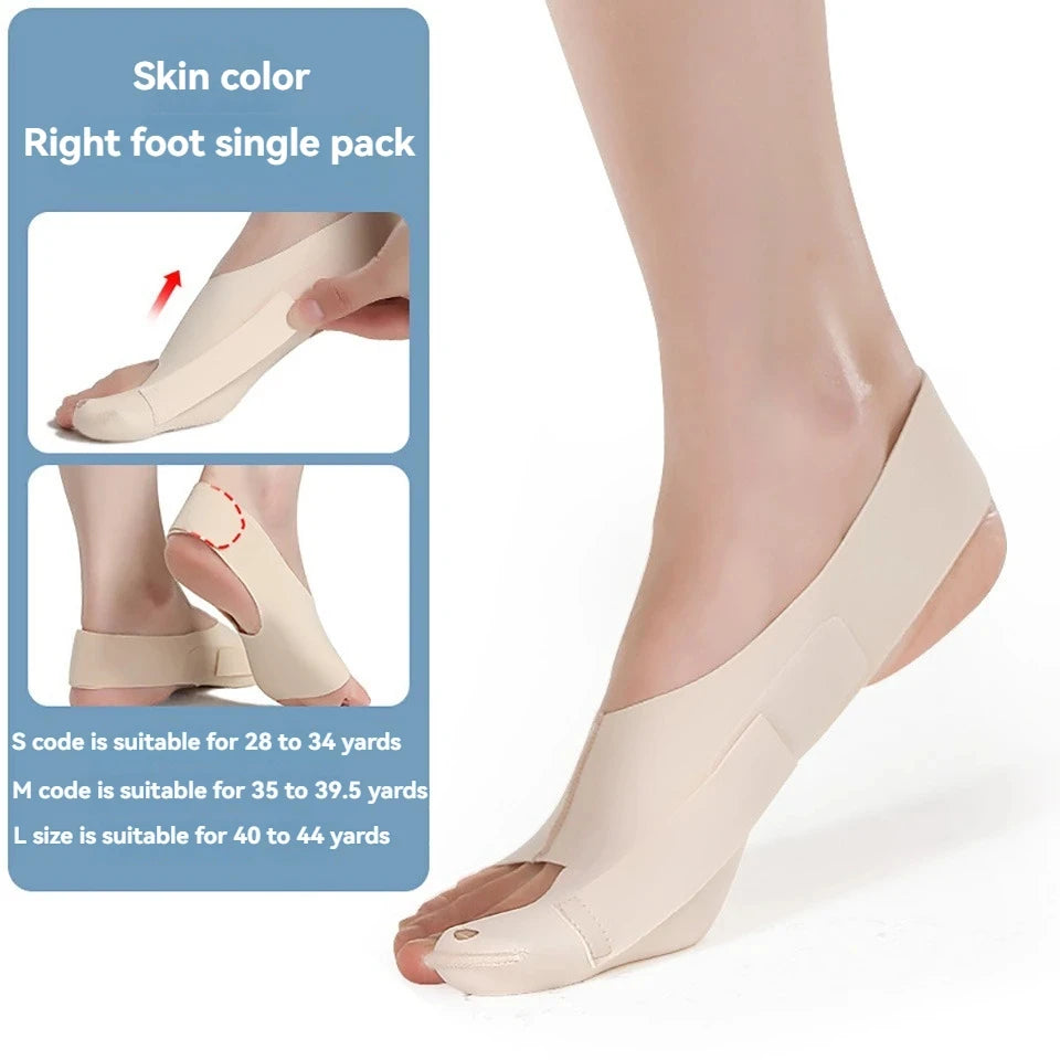 GOBYGO 1Pcs Adjustable Lightweight Toe Bunion Corrector Bigfoot Toe Separation Correction Ankle Brace Wear Shoes Ankle Sleeve