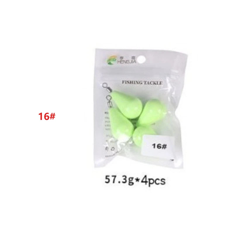 Luminous Fishing Sinkers 12g-150g Weight Sinker Ball Worm Flipping Weights Fishing Weights for Bass Texas Rigs Tackle