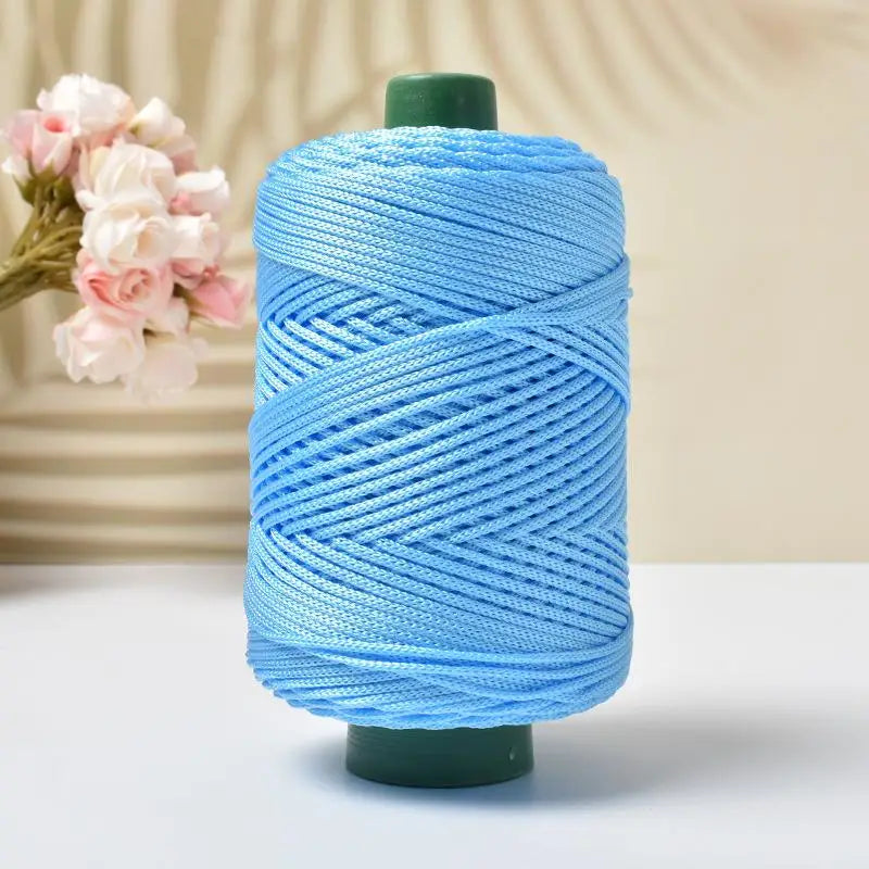 1PC 3mm-180m-250g  Crochet Lightweight Cord Hollow Yarn, For Crocheting Summer Sun Hats, Bags, Crafts, And Christmas Decorations