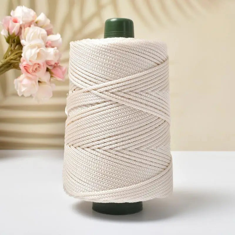 1PC 3mm-180m-250g  Crochet Lightweight Cord Hollow Yarn, For Crocheting Summer Sun Hats, Bags, Crafts, And Christmas Decorations