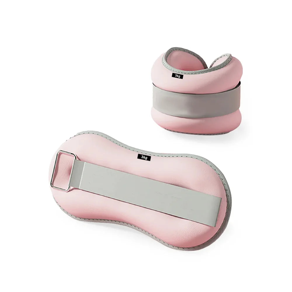2PCS Weight-bearing Ankle Brace Wristband Adjustable Wrist Ankle Weights Yoga Gym Running Exercise Weights Fitness Equipment
