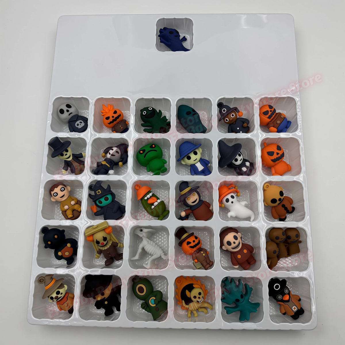 Halloween Advent Calendar 2026 31 Nights of Fright Halloween Countdown Box with 3D Mini Spooky Figurines Halloween Party Gift