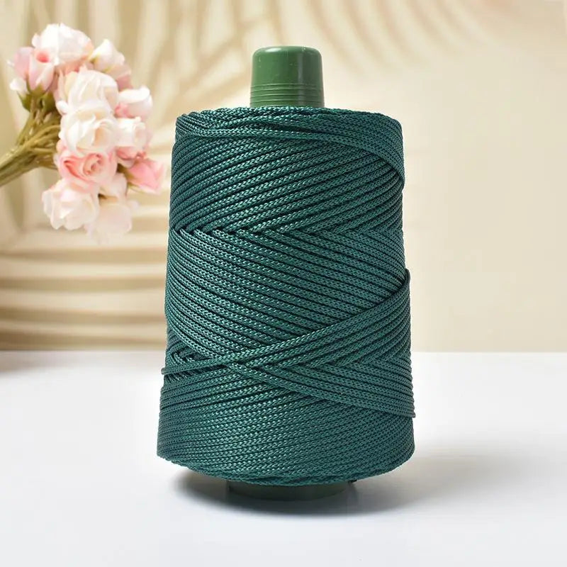 1PC 3mm-180m-250g  Crochet Lightweight Cord Hollow Yarn, For Crocheting Summer Sun Hats, Bags, Crafts, And Christmas Decorations