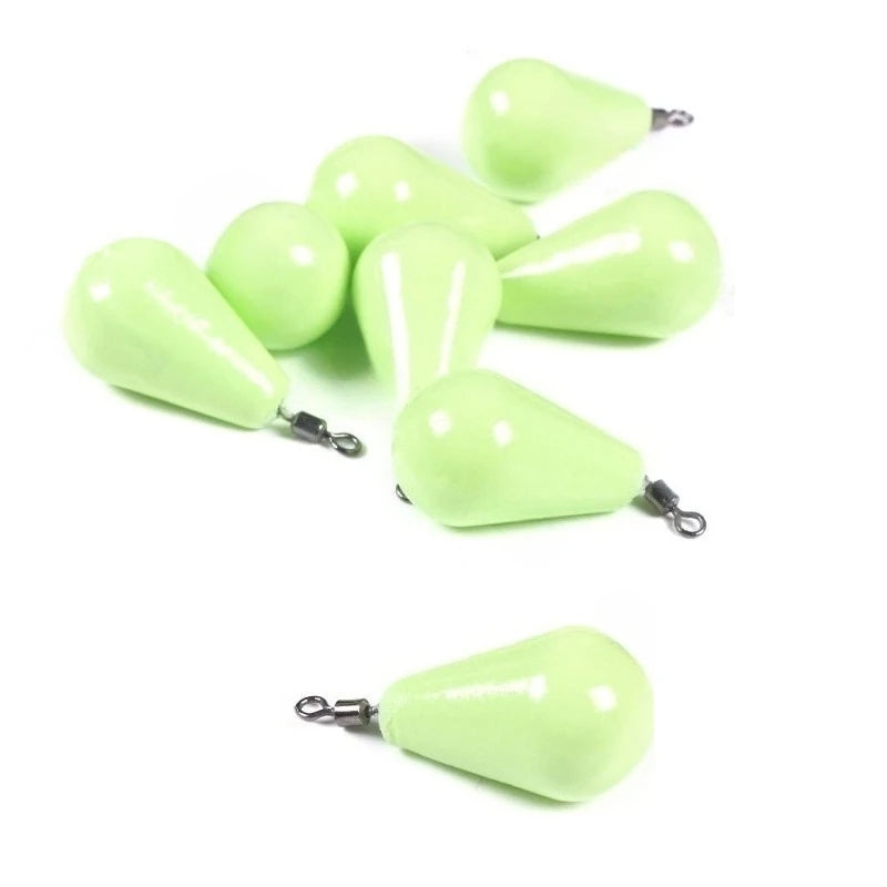 Luminous Fishing Sinkers 12g-150g Weight Sinker Ball Worm Flipping Weights Fishing Weights for Bass Texas Rigs Tackle