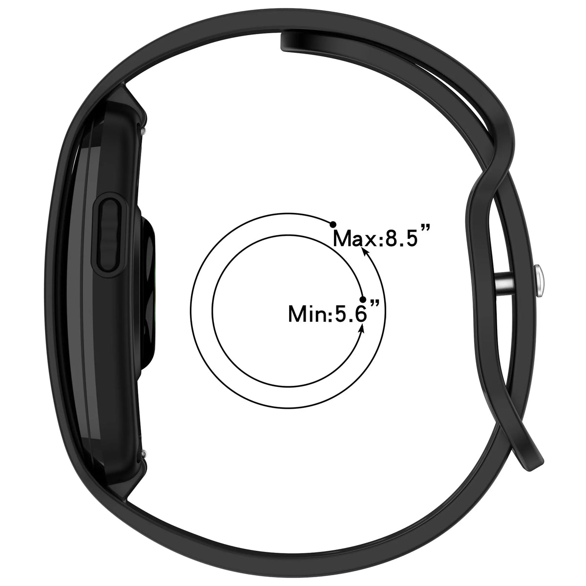 Sport Wristband Silicone Strap For Garmin Cirqa Smart Band Waterproof Anti‑wear Replacement Watch Accessory
