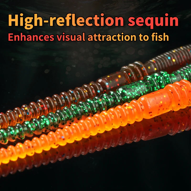 SUPERCONTINENT  Cruel Leech soft fishing lure 100mm/1.2g LURKER UV Worms Bait Soft Silicone Fishing Lure Bass Fishing