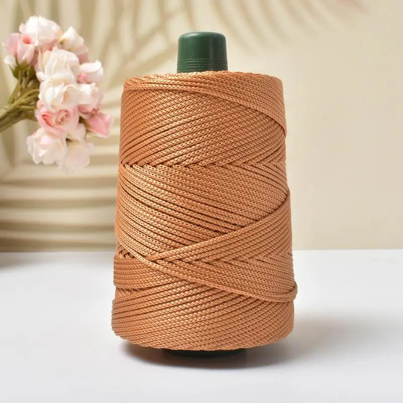 1PC 3mm-180m-250g  Crochet Lightweight Cord Hollow Yarn, For Crocheting Summer Sun Hats, Bags, Crafts, And Christmas Decorations