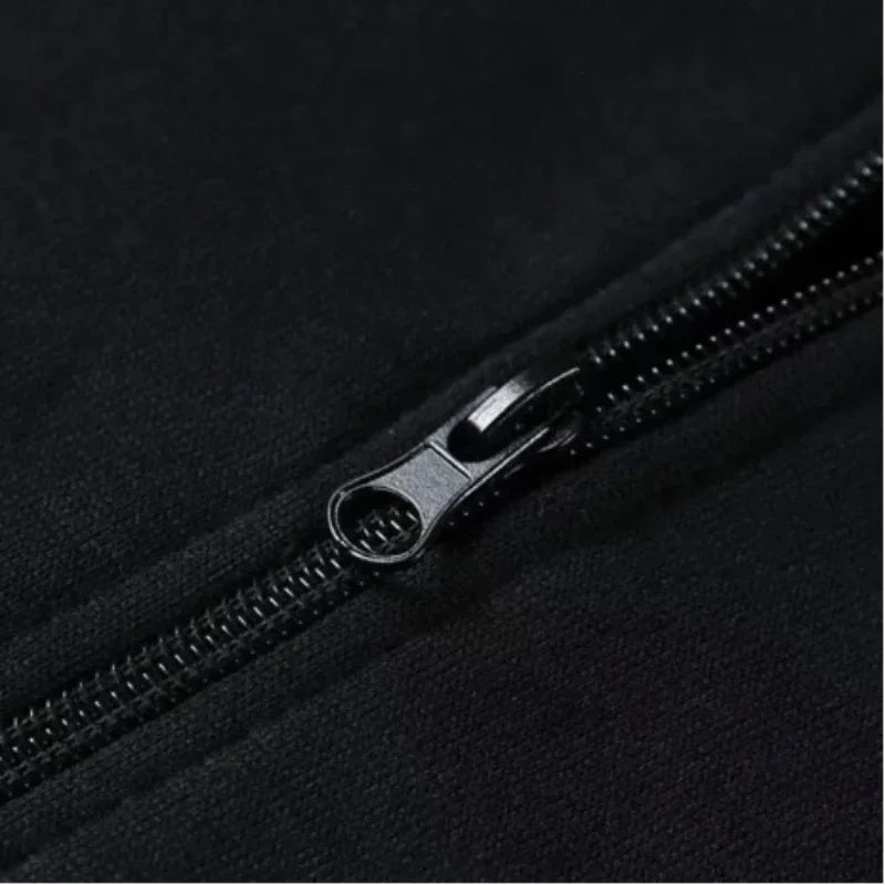 Solid Color Without Printing Zipper Hoodies Autumn Winter Men Women Casual Loose Simple Comfortable Long Sleeve Jacket Hoodie