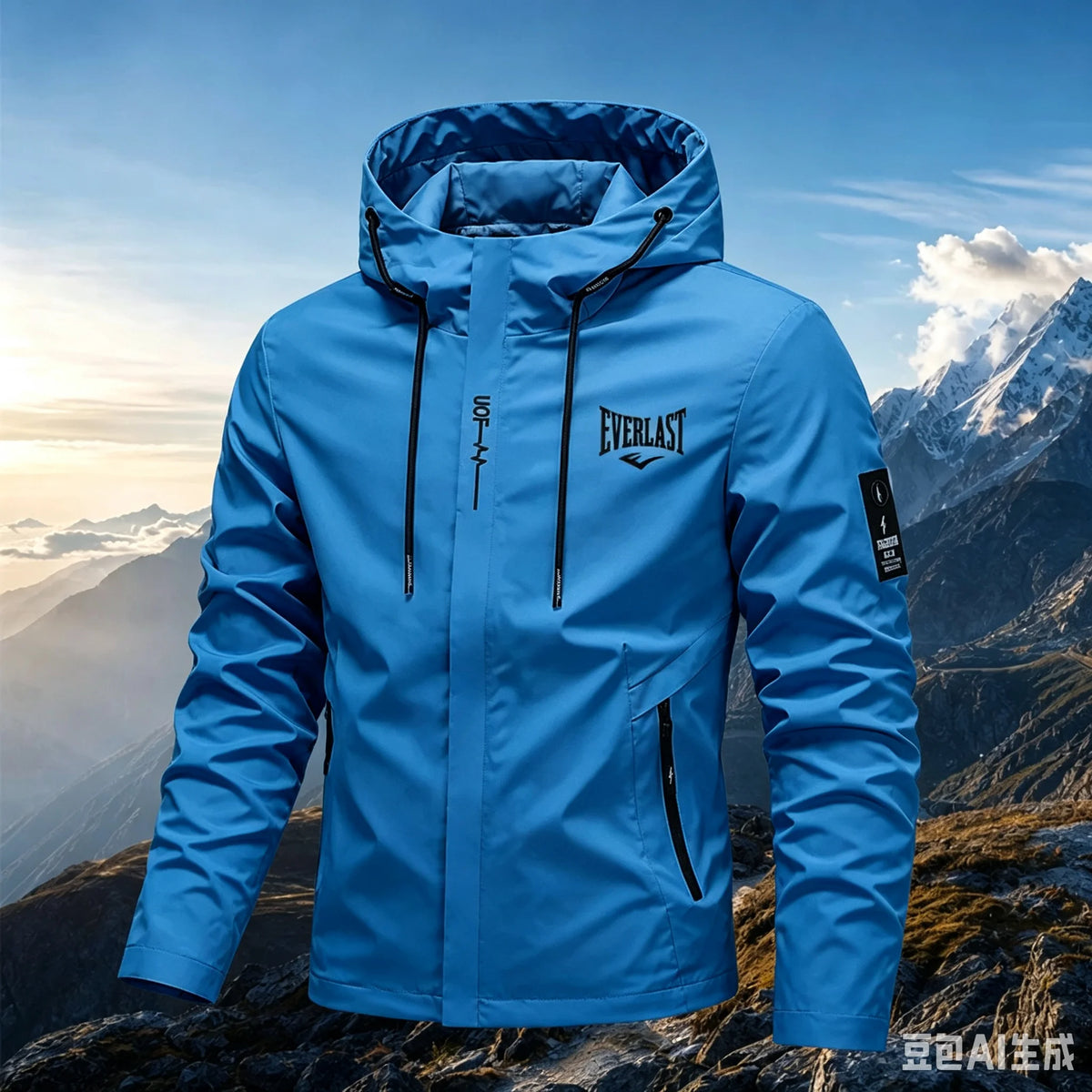 Men's Lightweight Hooded Hiking Jacket 2026 Solid Color Breathable Wear-Resistant Outdoor Casual Daily Wear